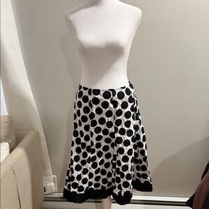 Polka Dot Black and White Skirt